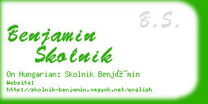 benjamin skolnik business card